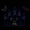 17' X 20' Halloween Castle, LED -Twinkly Shop 1 18053 001 led
