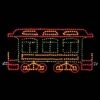 7' Belle Of The 80's Passenger Car, LED -Twinkly Shop 1 34029 000 led