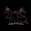 8' Victorian Man And Woman Skating, LED