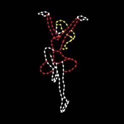8' Ice Skating Ballerina, LED