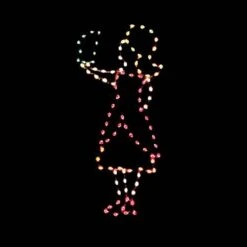 6' Victorian Caroler Girl, LED