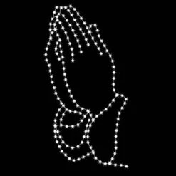 8' Praying Hands, LED
