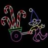 9' Elf Pulling Candy Canes, LED -Twinkly Shop 1 34475 000 led