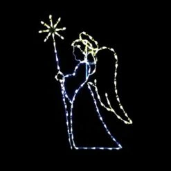 9' Angel W/Starburst Staff