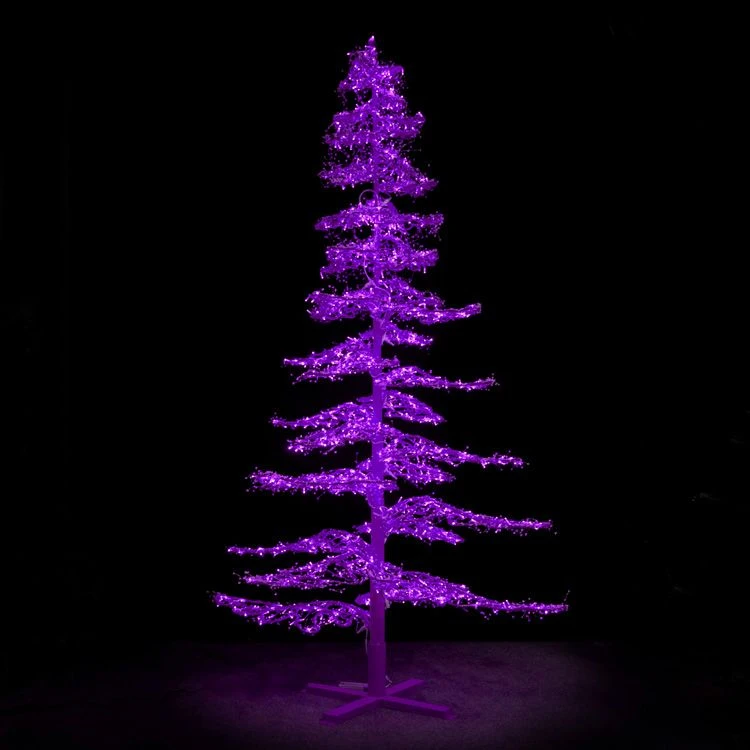 11' Ice Sculpture Christmas Tree - Purple 3 11' Ice Sculpture Christmas Tree - Purple
