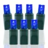 Wide Angle Conical Battery Operated LED D Cell 50 Lights - Blue -Twinkly Shop bo wac 504 b