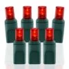 Wide Angle Conical Battery Operated LED D Cell 50 Lights - Red -Twinkly Shop bo wac 504 r