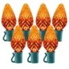 26 Light Amber/Orange C9 LED Christmas Lights - 8" Spacing -Twinkly Shop c9 268 a