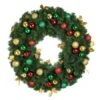 36" Unlit Decorated Wreath - Traditional Décor - Bow Option Available -Twinkly Shop dw 36 t