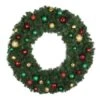48" Unlit Decorated Wreath - Colors Of The Holidays - Bow Option Available -Twinkly Shop dw 48 coth