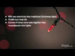 70 Light M5 Red LED Christmas Lights - White Wire -Twinkly Shop hqdefault 6 262