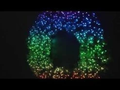 60" Twinkly Pro RGBW Deluxe Oregon Fir Wreath - Bow Option Available -Twinkly Shop hqdefault 7 54