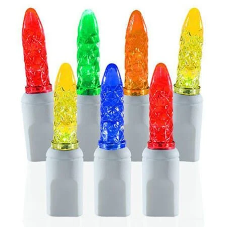 70 Light M5 Multi LED Christmas Lights - White Wire 3 70 Light M5 Multi LED Christmas Lights - White Wire