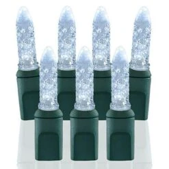 70 Light M5 Pure White LED Christmas Lights