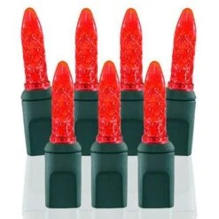 70 Light M5 Red LED Christmas Lights