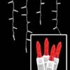 LED Icicle Lights - 70 Light Set - Red -Twinkly Shop m5ic r