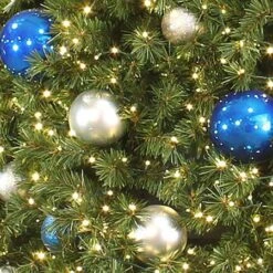 Tree Ornament Package - Blue And Silver - Large Ornaments