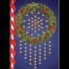 Snowflake Cascade Wreath -Twinkly Shop p 390