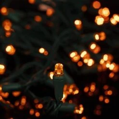 70 Light Amber/Orange Pentagon Gem LED Christmas Lights 8 70 Light Amber/Orange Pentagon Gem LED Christmas Lights -Twinkly Shop p pent 704 a c
