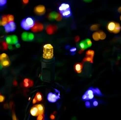 70 Light Multi Pentagon Gem LED Christmas Lights -Twinkly Shop p pent 704 m c