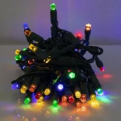 70 Light Multi Pentagon Gem LED Christmas Lights -Twinkly Shop p pent 704 m d