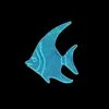 Electric Blue Angelfish Pole Mount -Twinkly Shop rknpgl02 teal