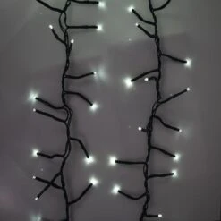 LED Cluster Light Set - 8 Function Memory Controller With Remote - 500 Bulbs - Cool Mint -Twinkly Shop sl clu 500x3 8fc pw 3