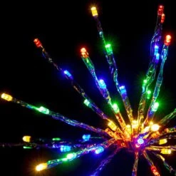 12" Silver Twinkle Starburst - Multi-colored LED Lights -Twinkly Shop sl tsb 12 m sl 2 1