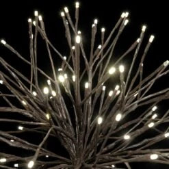 24" Brown Twinkle Starburst - Warm White LED Lights -Twinkly Shop sl tsb 24 ww br 2 1