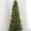 7.5' Indoor LED Norway Spruce Slimline Christmas Tree - Warm White
