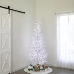 7.5' Indoor LED Glacier Fir White Christmas Tree - With Multi-Function Pure White/Warm White Lights -Twinkly Shop t it 75 1236 wwcw 3
