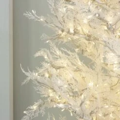 7.5' Indoor LED Glacier Fir White Christmas Tree - With Multi-Function Pure White/Warm White Lights -Twinkly Shop t it 75 1236 wwcw 6