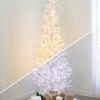 7.5' Indoor LED Glacier Fir White Christmas Tree - With Multi-Function Pure White/Warm White Lights -Twinkly Shop t it 75 1236 wwcw 1