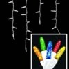 LED Twinkle Icicle Lights - 70 Light Set - Multi -Twinkly Shop tm5ic m