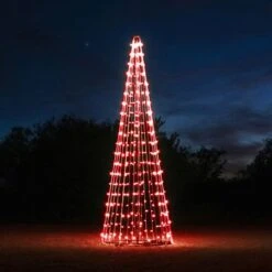 20' Commercial Tree Of Lights - Red