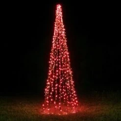 12' Standard Tree Of Lights - Red