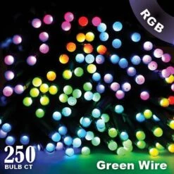 Twinkly Pro - RGB Capsule - 250 Lights - 4" Spacing - Green Wire - Single Line -Twinkly Shop twinkly web 2020 1356 1