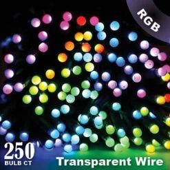 Twinkly Pro - RGB Capsule - 250 Lights - 4" Spacing - Transparent Wire - Single Line -Twinkly Shop twinkly web 2020 1357 1