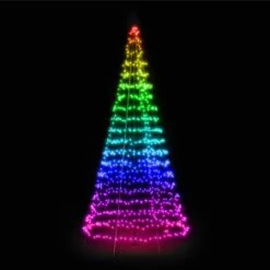 19.5' Twinkly Light Tree RGBW, 1000L, Pole NOT Included, Wifi -Twinkly Shop twp01kspp fx rainbow