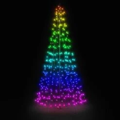 6.5' Twinkly Light Tree RGBW, 300L, Pole Included, Wifi 15 6.5' Twinkly Light Tree RGBW, 300L, Pole Included, Wifi -Twinkly Shop twp300spp fx rainbow