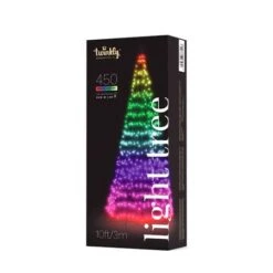 9.8' Twinkly Light Tree RGBW, 450L, Pole Included, Wifi