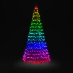 9.8' Twinkly Light Tree RGBW, 450L, Pole Included, Wifi -Twinkly Shop twp500spp fx rainbow