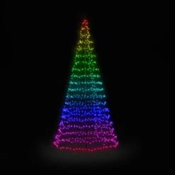 13' Twinkly Light Tree RGBW, 750L, Pole Included, Wifi -Twinkly Shop twp750spp fx rainbow