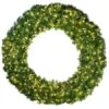 120" Deluxe Oregon Fir Wreath - Lit With Warm White LEDs -Twinkly Shop w 120 dofl 6 ww
