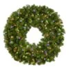 36" Lit Multicolor Deluxe Oregon Fir Wreath - Bow Option Available -Twinkly Shop w 36 dofl m 1