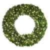 48" Lit Pure White Deluxe Oregon Fir Wreath - Bow Option Available -Twinkly Shop w 48 dofl 6 pw