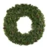 60" Unlit Deluxe Mixed Pine Wreath - Bow Option Available -Twinkly Shop w 60 mpu t6 1 2