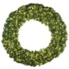 72" Lit Warm White Deluxe Oregon Fir Wreath - Bow Option Available -Twinkly Shop w 72 dofl 6 ww 1
