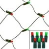 100 Light Red & Green 5 Mm Wide Angle Conical LED Net Lights -Twinkly Shop wacnl rg